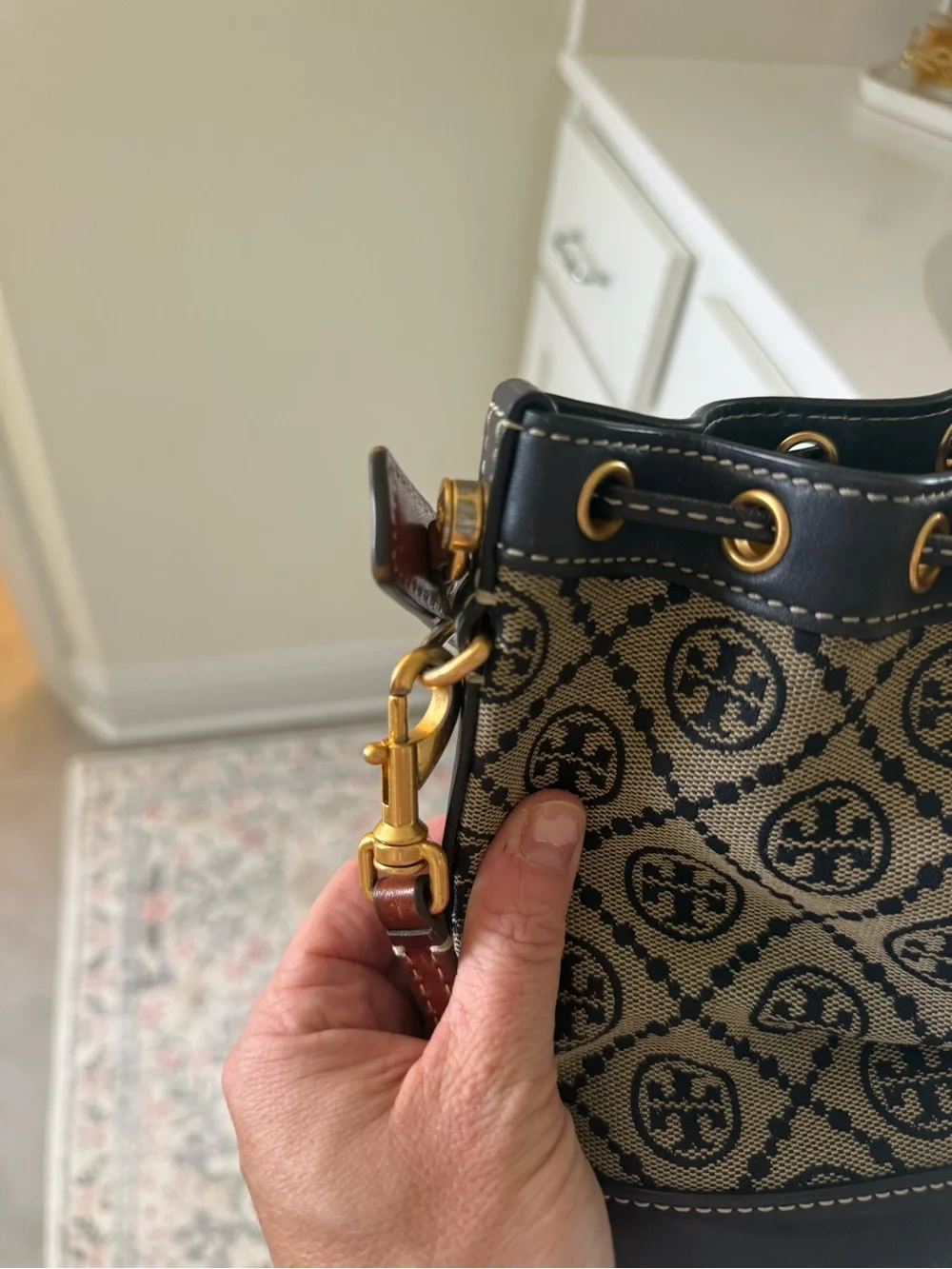 Tory Burch monogram jacquard